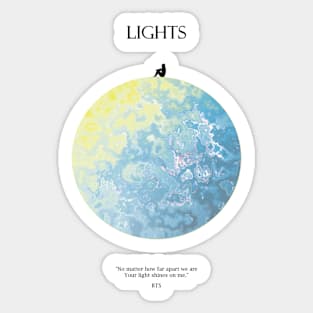 Lights Moon Dark Sticker